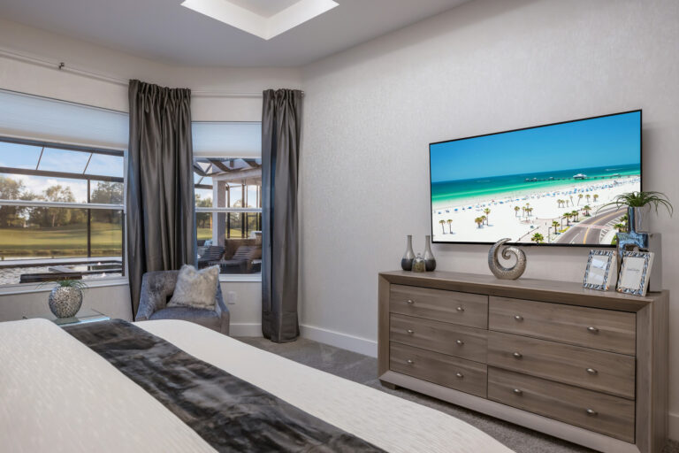 Bedroom with TV