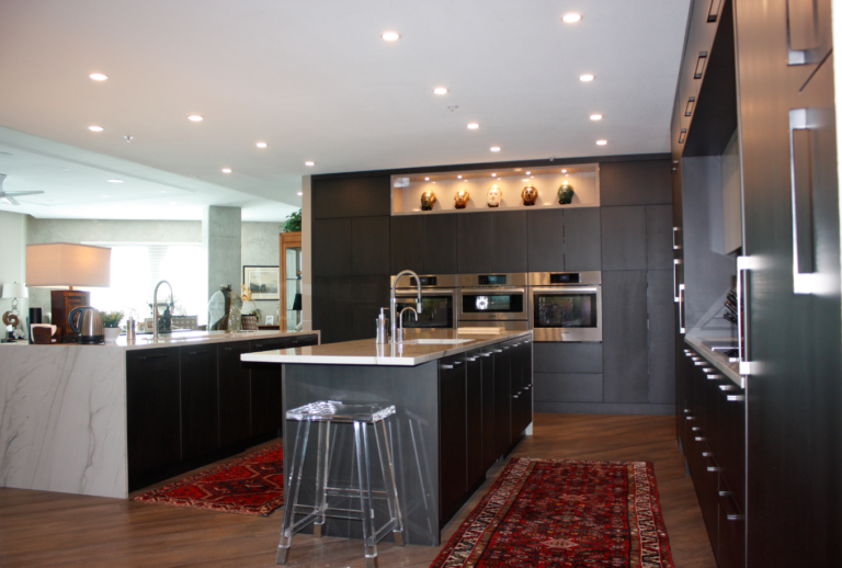 Brown kitchen cabinetry