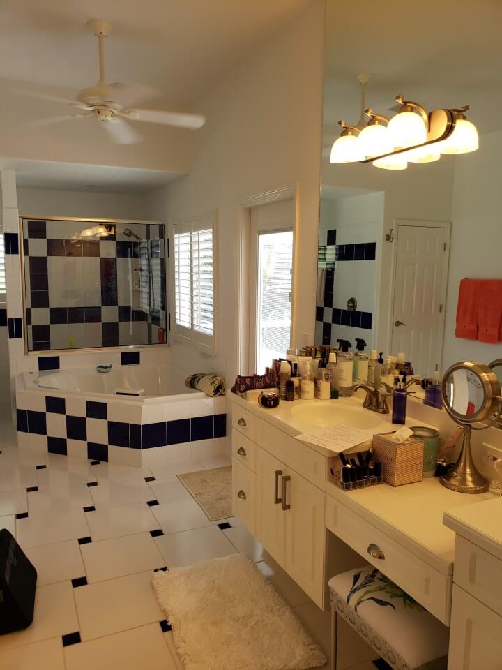 Kitchen with wood cabinets