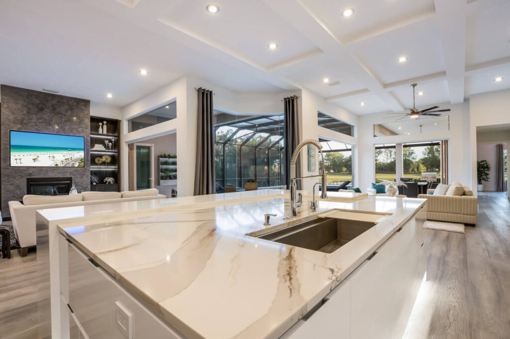 Modern kitchen with island