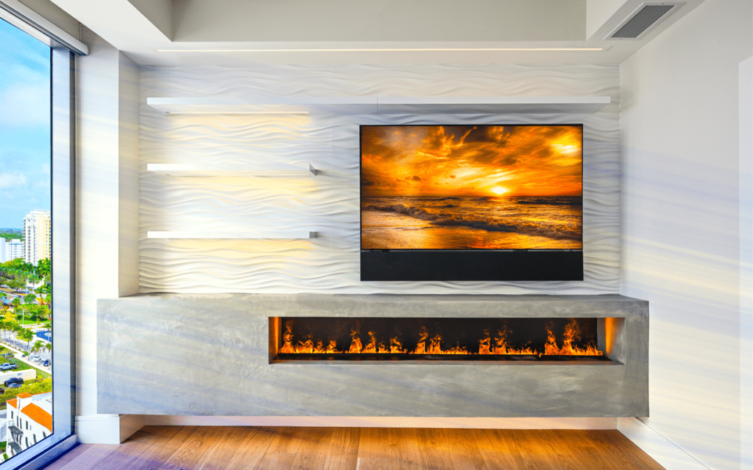 Custom Fireplaces Glow Bright at Ritz Residences