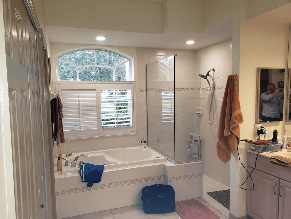 Kitchen with wood cabinets