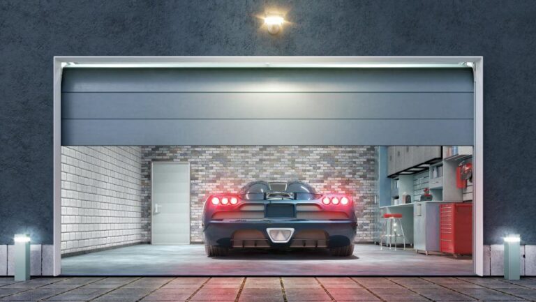 Garage door opening