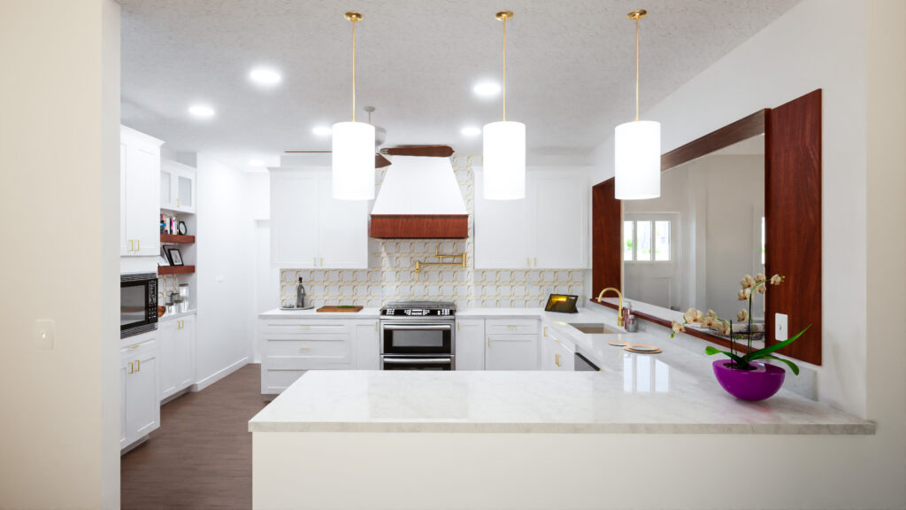 Contemporary white kitchen