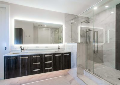Bathroom with floating vanity
