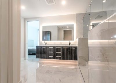 Bathroom with floating vanity