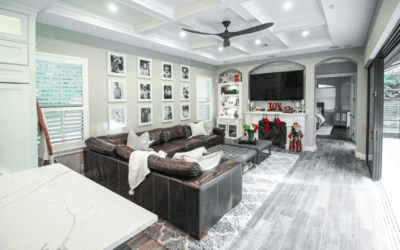 Unusual Fireplace Piece Helps Reimagine Sarasota Home