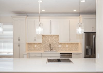 White kitchen cabinets