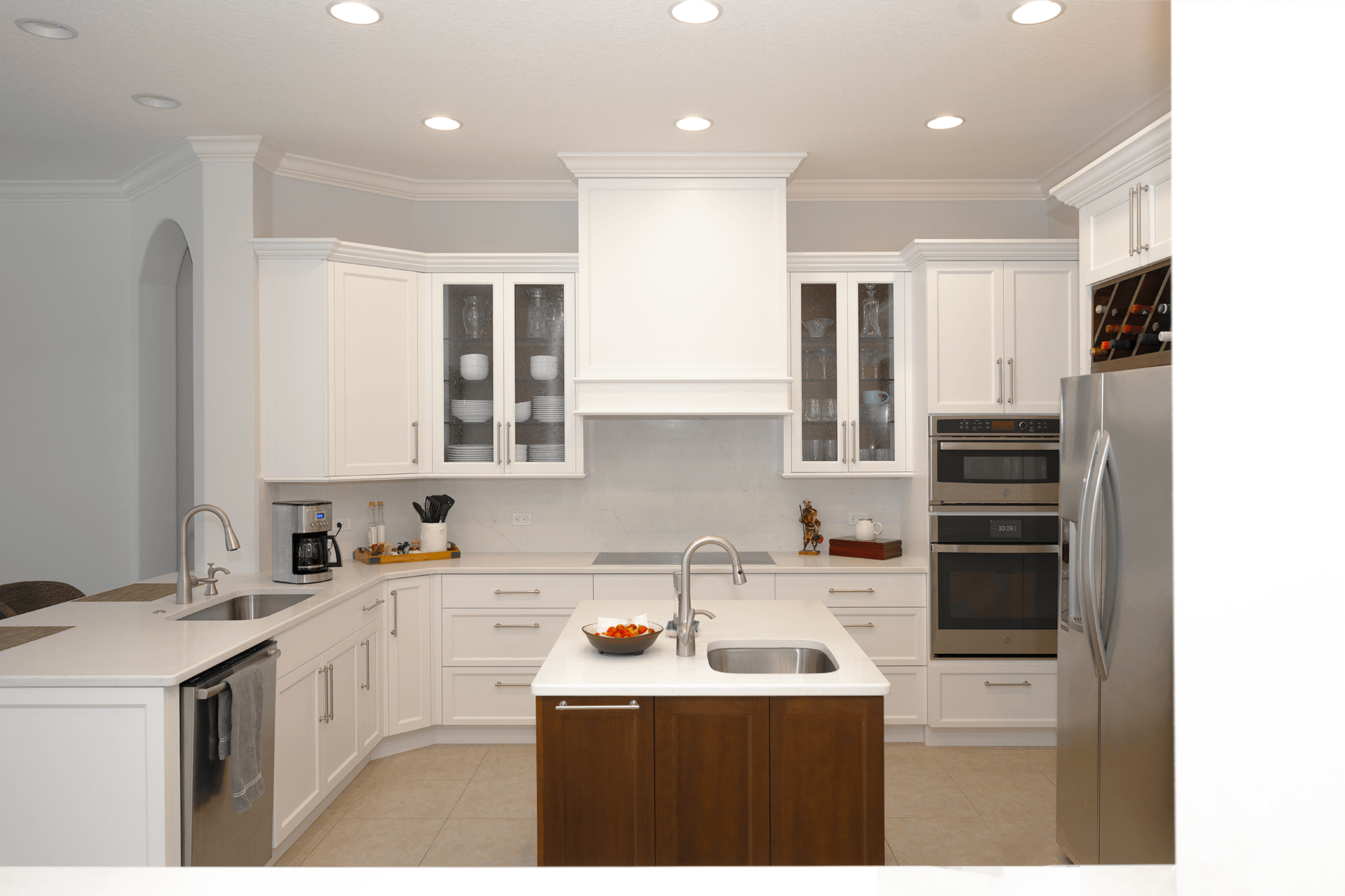 Modern white kitchen