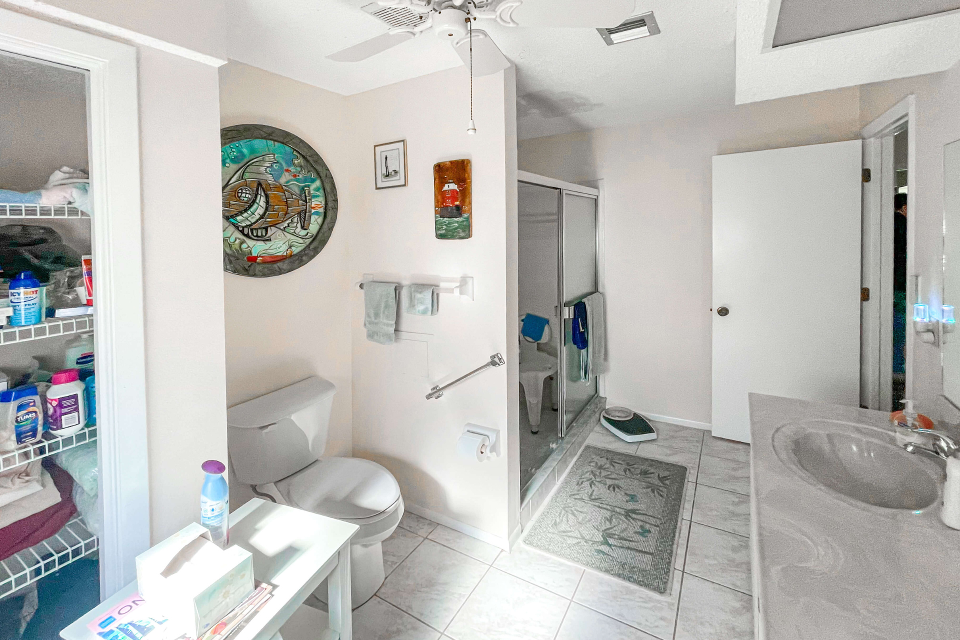 Kitchen with wood cabinets