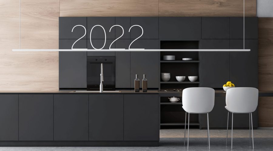 Black kitchen cabinets